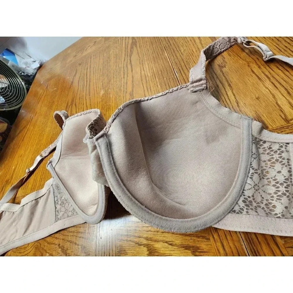 Jessica Simpson Biege Pink Unwire Padded Bra Size 42C - Picture 5 of 12